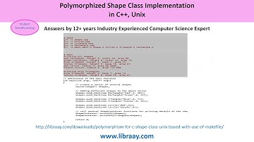 Polymorphized Shape Class in C++, Linux