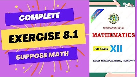 Class 12 | Exercise 8.1 (Equation of a Circle) | Sindh Board (New Course)