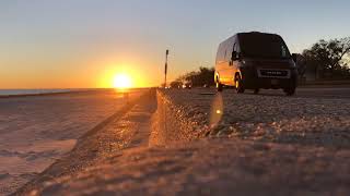 Time-Lapse Sunset Gulf Of Mexico Vanlife