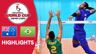 AUSTRALIA vs. BRAZIL - Highlights | Men's Volleyball World Cup 2019