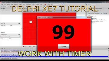 How To Work With Timer In Delphi XE7