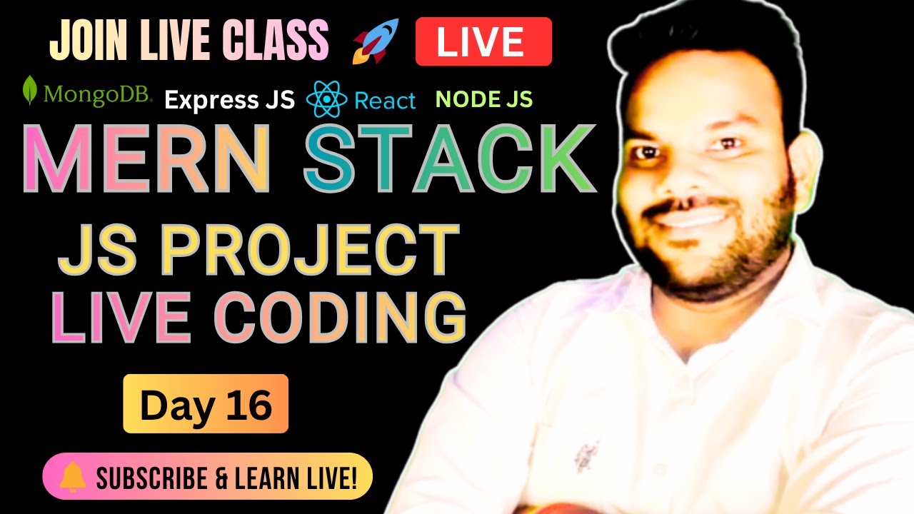 🚀 FREE LIVE MERN Stack Course | Day 16 |Vanilla JavaScript To-Do App Tutorial  CURD Application