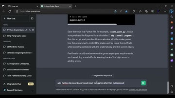 Unleashing Imagination: Snake Game Powered by Python and AI