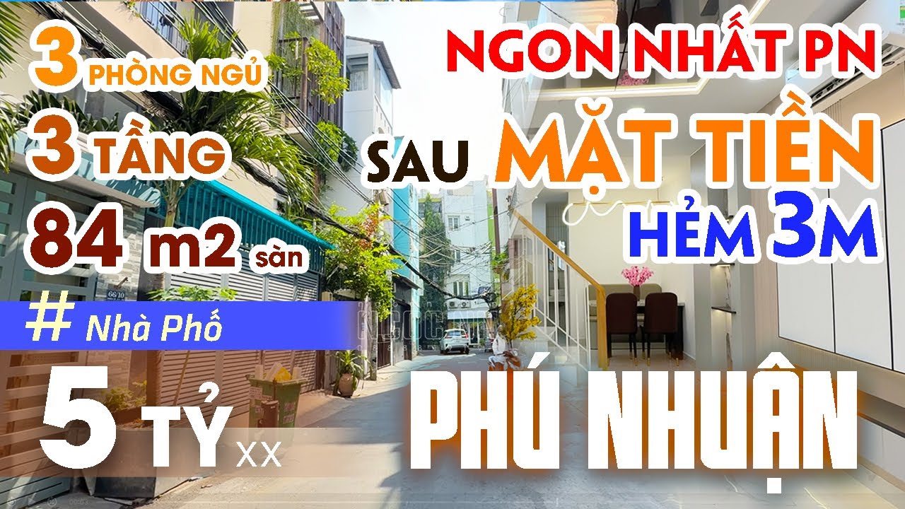 Nhà Đẹp Phú Nhuận giá rẻ hẻm thoáng gần mặt tiền Nhiêu Tứ - 3 Tầng, 3PN hoàn công đủ #bánnhàphúnhuận