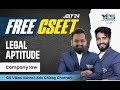 FREE CSEET Legal Aptitude Online Classes (Lec 9) | FREE CSEET LIVE Batch July 24