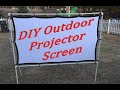 Homemade Outdoor Projector Screen (Light & Compact) 4K