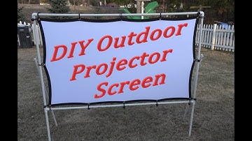 Homemade Outdoor Projector Screen (Light & Compact) 4K