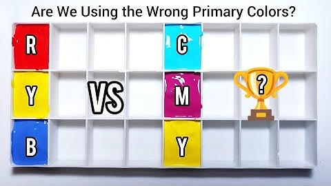 Are We Using the Wrong Primary Colors? RYB vs CMY | satisfying color mixing | combination colors 