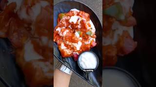 chilli soya chap with cream|soya chap|chilli chap #youtubeshorts #shorts