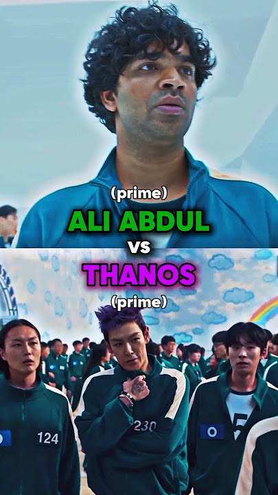 ALI ABDUL VS THANOS | SQUID GAME #paulshorts #squidgame #shorts