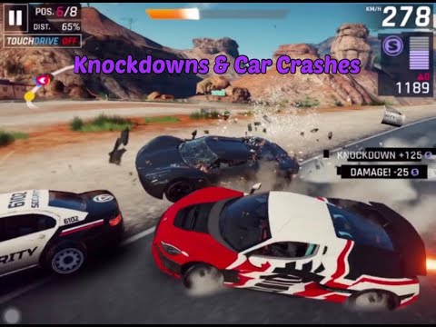 Asphalt 9 Legends | Knockdowns and Car Crashes