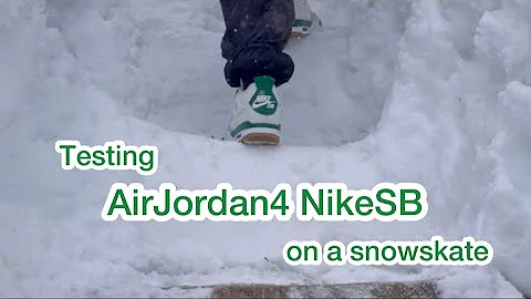 Air Jordan 4 Nike SB x Snowskate Test