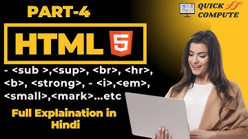HTML Formatting Elements: bold, strong, line break, italic, mark..etc (PART: 4) HTML Tutorial