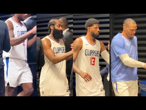 James Harden, Kawhi Leonard, Paul George Immediately After Clippers Win Revenge Game Against Sixers