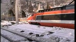 Moutiers Station France TGV and other trains at the 1992 Olympics.mpg