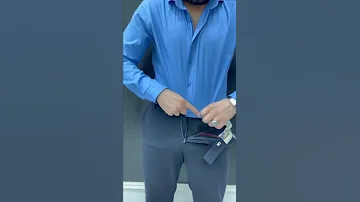 طريقة تثبيت القميص داخل البنطلون 
