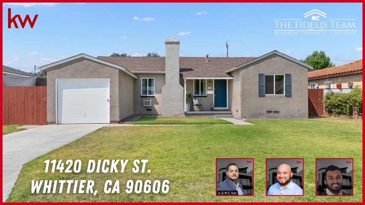 Home for Sale Just Listed! 11420 Dicky St.Whittier CA 90606 Move In