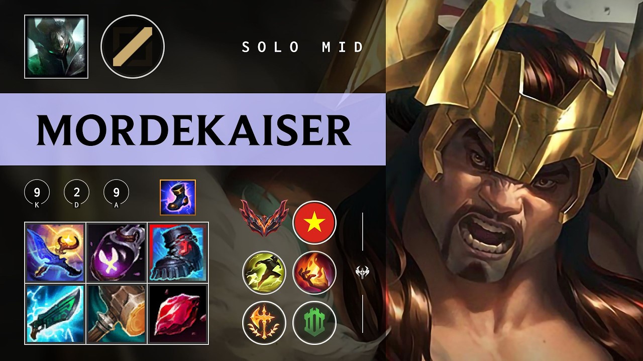 Mordekaiser Mid vs Galio - VN Grandmaster Patch 26.04