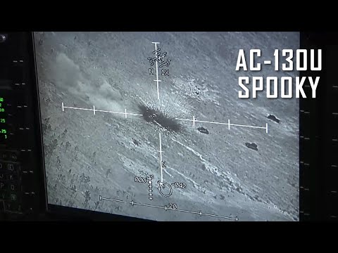 AC-130U Spooky Gunship in Action: Live Firing