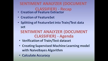 Sentiment Analyzer (Document Analyzer) with NLTK - Part3