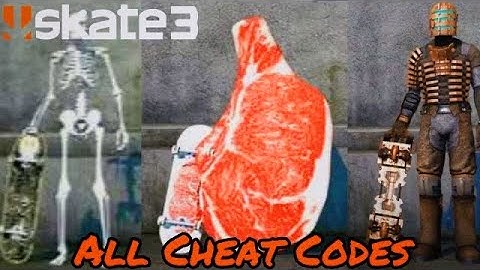 Skate 3 All Skin Unlockables/Cheat Codes 2024