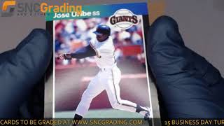 SNC Grading: 1989 Donruss Jose Uribe #131 Birthday Error on Back Card (1621465742254)