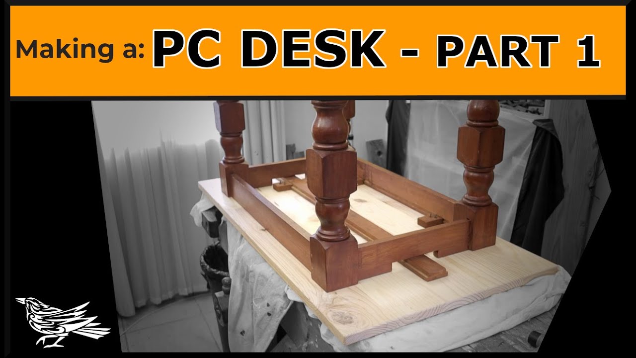Making a PC DESK using TRADITIONAL hand tools - Part 1 - YouTube
