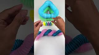 Creating Style ASMR POP-TUBE Relaxing Sound #diy#satisfyingvideos #relaxing #oddasmr #poptubesounds