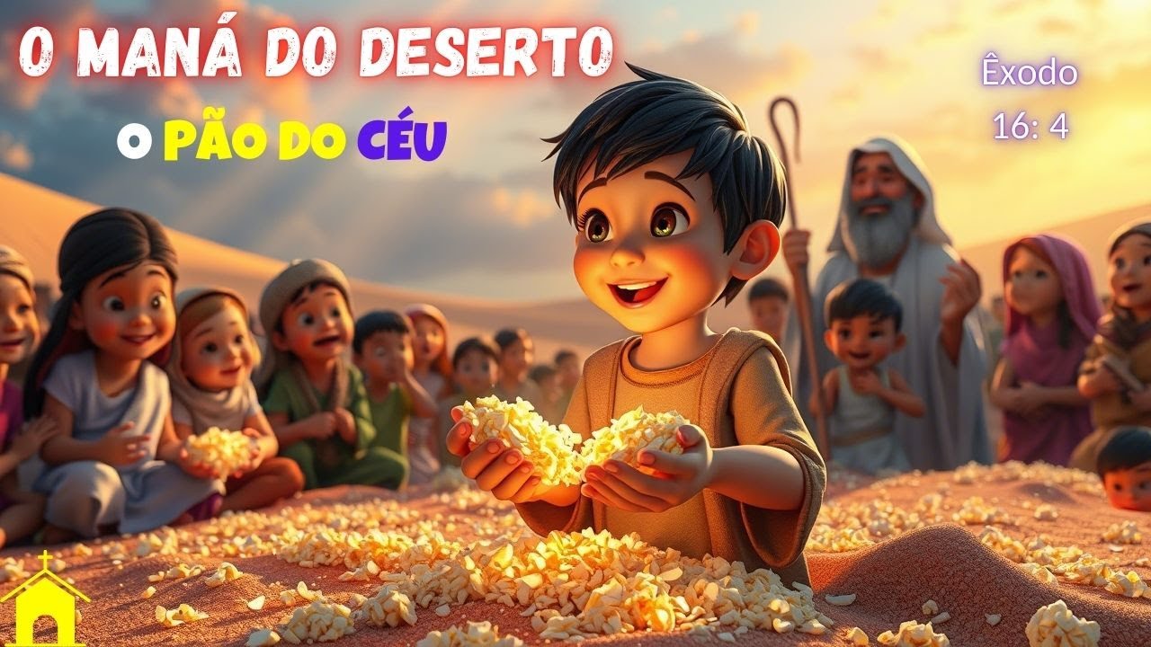 O MANÁ DO DESERTO - A comida que caiu do céu | Histórias bíblicas ...