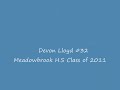 Devon Lloyd #32 Class of 2011 Meadowbrook HS