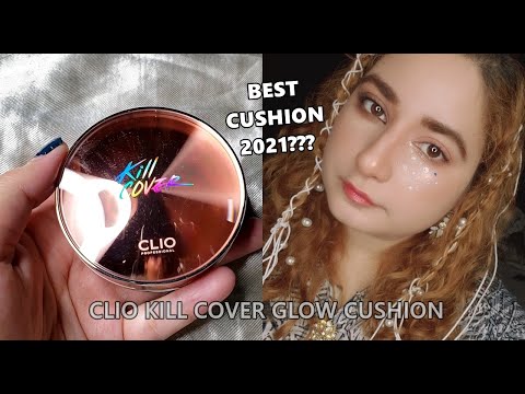 CLIO Kill Cover Glow Cushion 05 SAND 피부 깡패로 만들어주는 클리오 광채쿠션 리뷰 ✨| K-BEAUTY | BLURS LARGE OPEN PORES