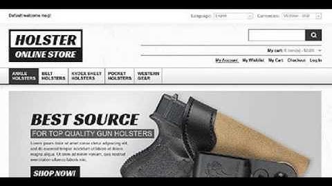 Preview White Gun Shop Magento Theme by Hermes TMT