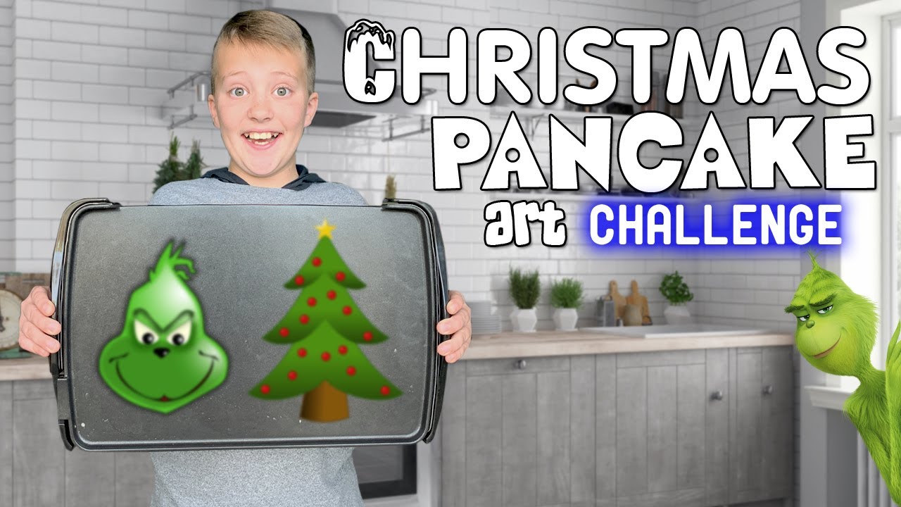 Christmas Pancake Art Challenge!! YouTube