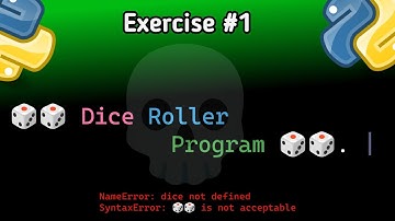 Exercise #1 in python, dice🎲roller | Python for beginners | Exoo25
