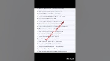 BG 2nd semester guess paper computer application major minor Kashmir University