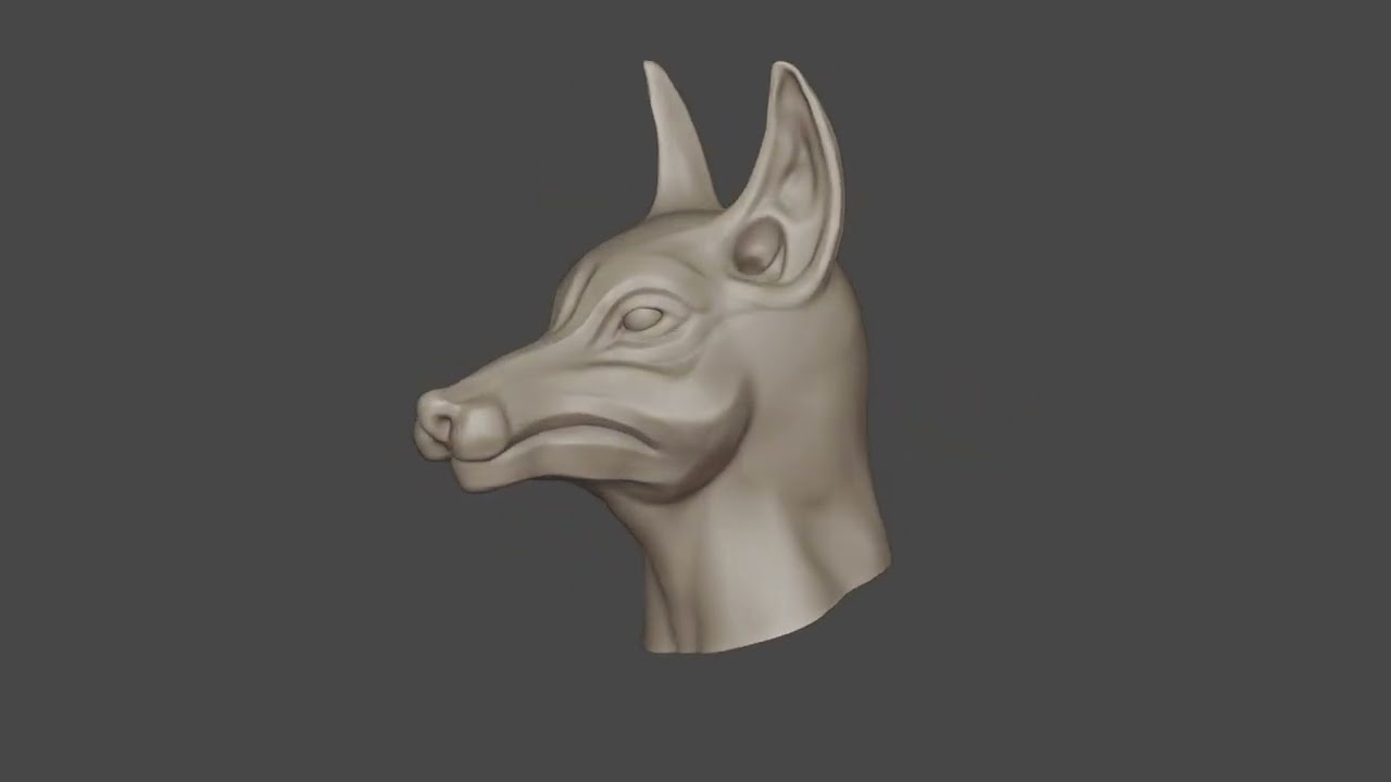 Dog Head Sculpt 01
