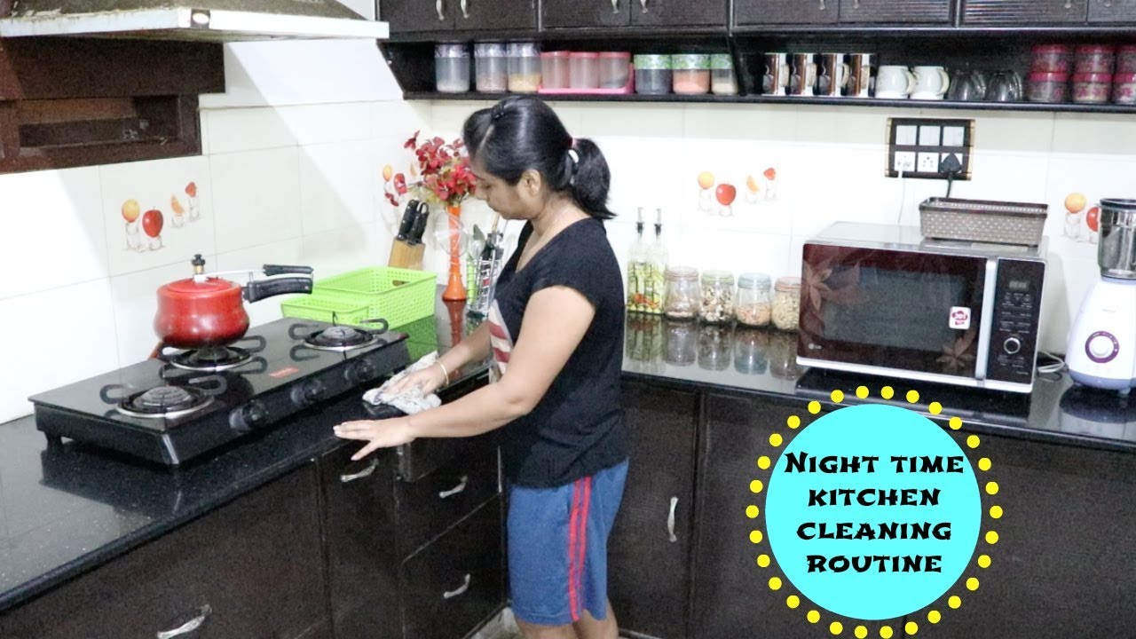 My Everyday Night Time Kitchen Cleaning Routine YouTube