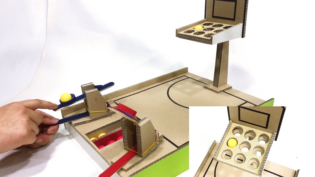 2인용 농구 게임 만드는 방법 | 3X3 빙고게임 만들기 | 박스로 만들기
