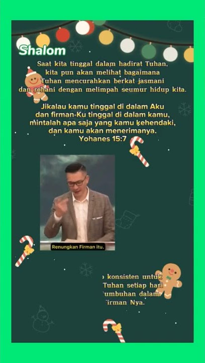 BERKAT SAAT MERENUNGKAN FIRMAN TUHAN || Story wa Rohani Kristen