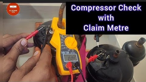 AC Compressor Check with Clamp Meter | compressor testing with using digital meter @ACREPAIRTIPS