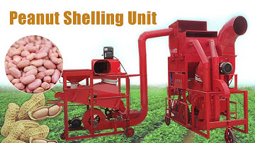 Combined Peanut Shelling Machine - High Efficient Groundnut Sheller with Cleaning Machine #peanuts