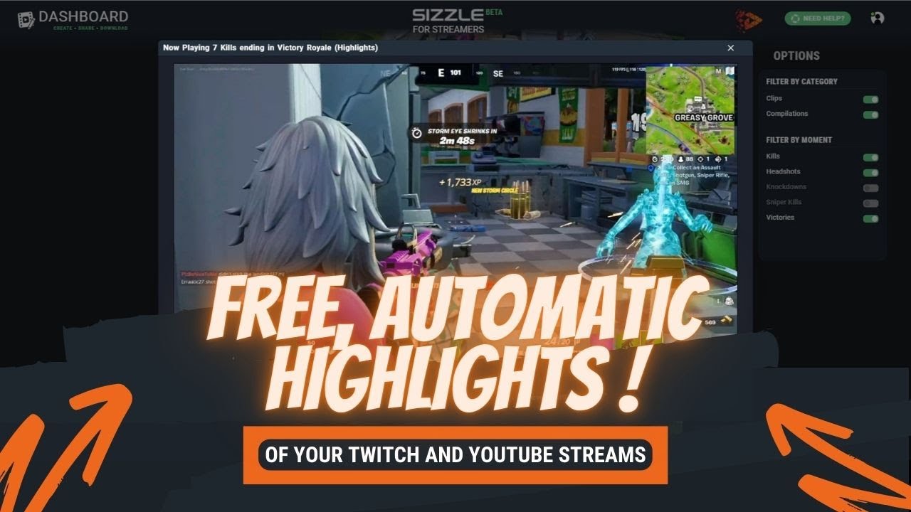 Create Automated Gaming Highlights of Top Games online for free