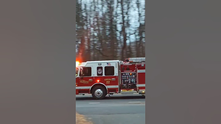 Fire truck with siren.