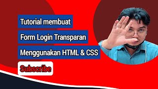 Ini dia cara membuat form login transparan html dan css