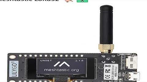 LILYGO® TTGO Meshtastic LoRa32 ESP32 LoRa Development Board SX1276 SX1278 Module 433/868/915MHz