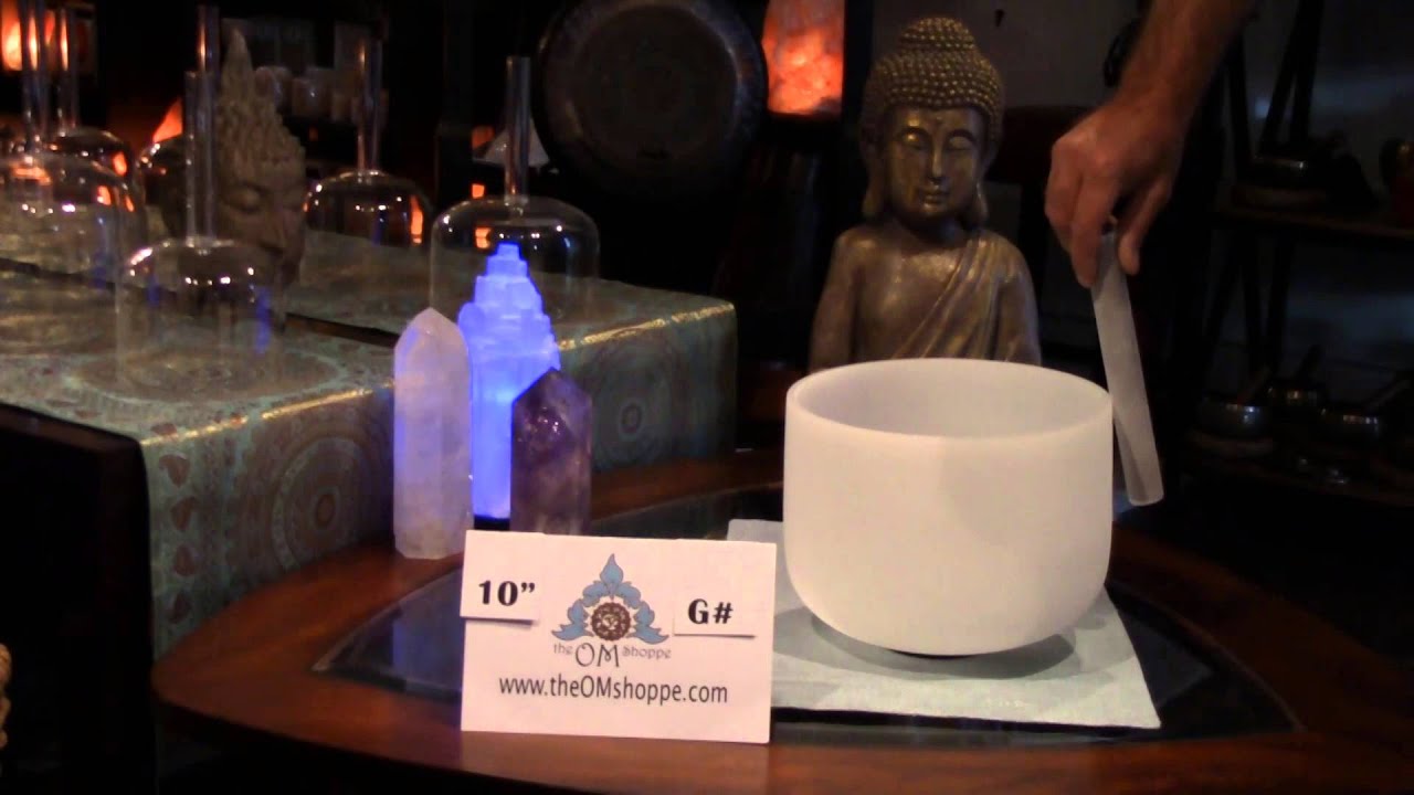 Crystal Singing Bowl Note G Sharp 10 inch Zeal Chakra YouTube