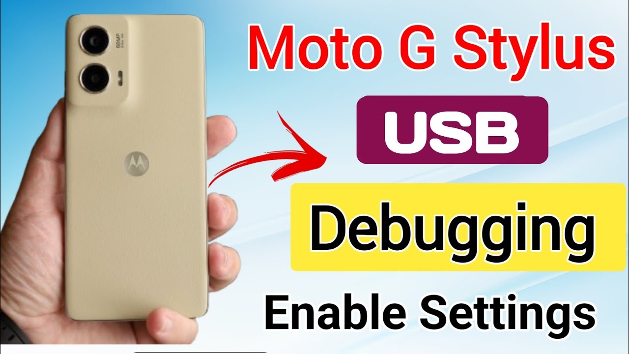 how to enable usb debugging in moto g stylus !! moto g stylus me usb