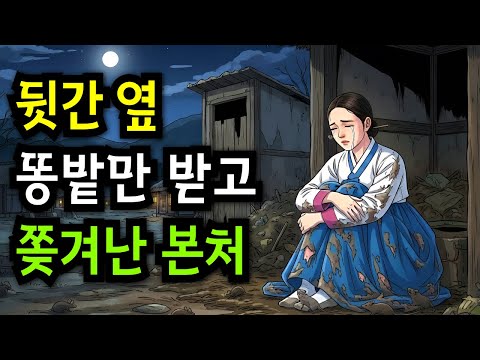 뒷간 옆 똥밭만 받고 쫒겨난 본처의 기가막힌 이야기 | 야담·민담·전설·설화·옛날이야기·불면증이야기