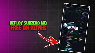 How To Deploy Subzero Md Wattsapp Bot Free On Koyeb!