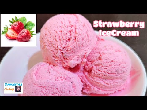 बाजार से भी अच्छी स्ट्रॉबेरी आइसक्रीम बनाएं अब घर पर | HomemadeStrawberry Icecream